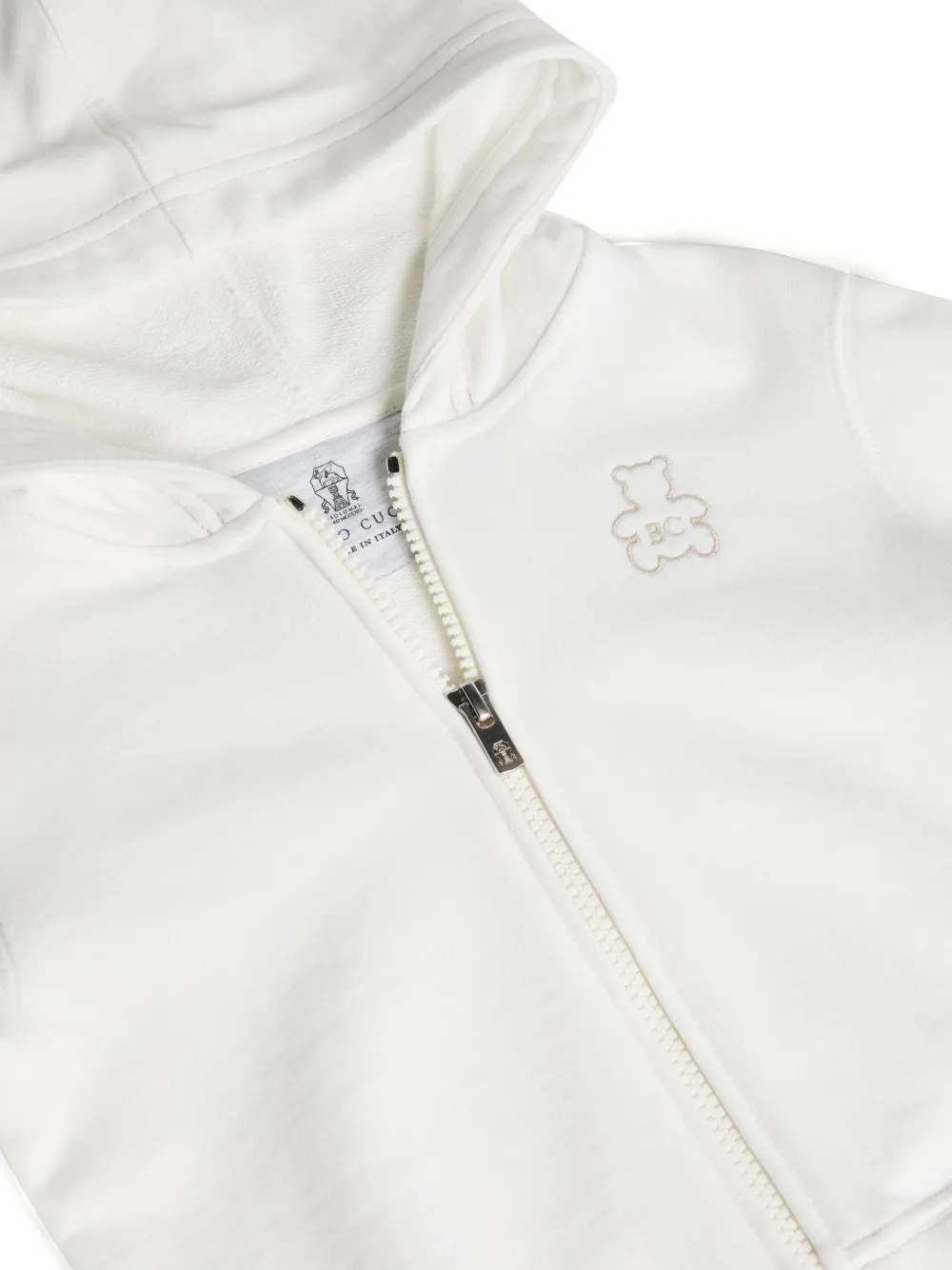 Brunello Cucinelli Kids Bernie hoodie Wit