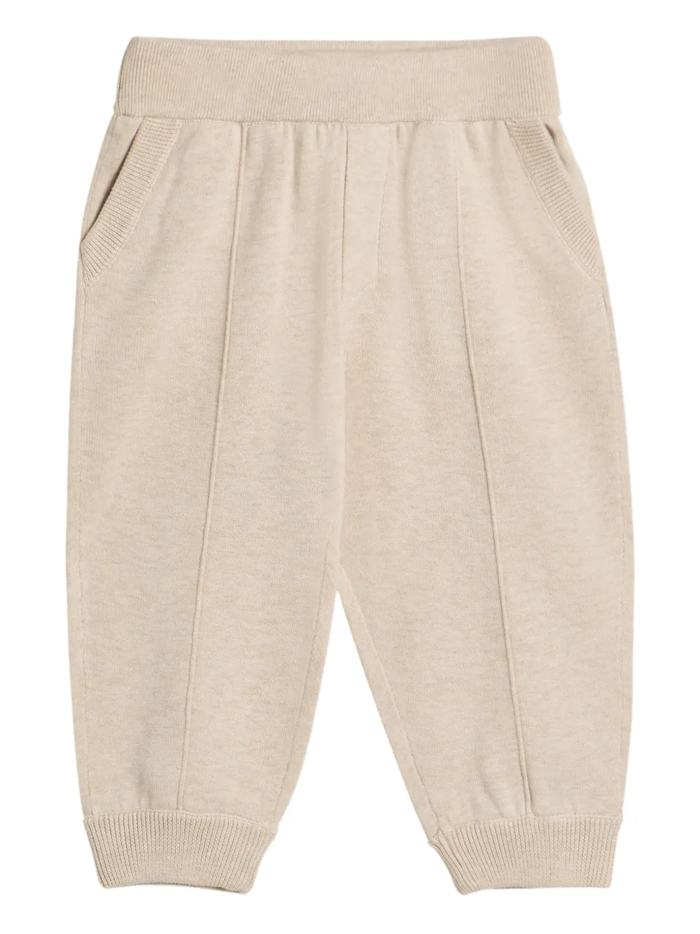 Brunello Cucinelli Kids Bernie knit track pants Beige