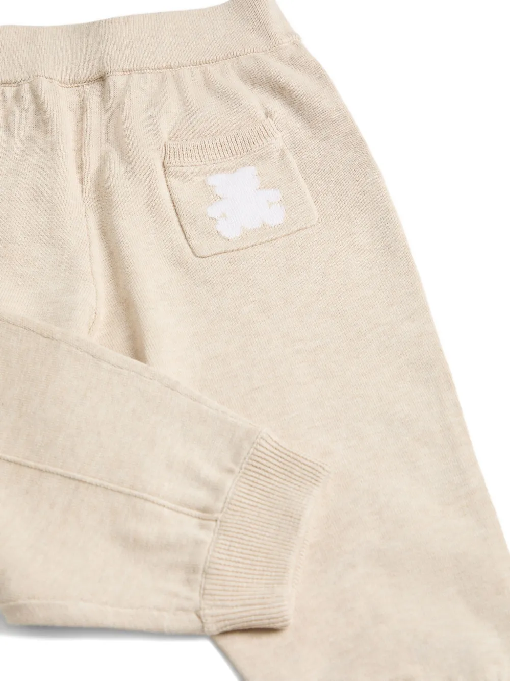 Brunello Cucinelli Kids Bernie knit track pants Beige
