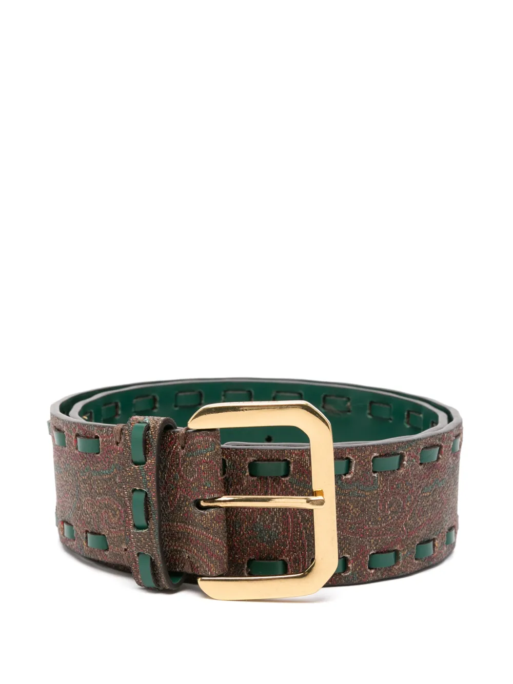 paisley-jacquard belt