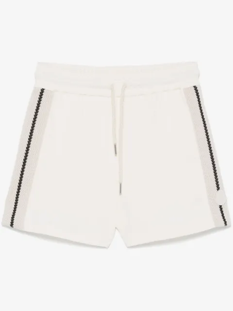 Moncler shorts deportivos con ribete tejido