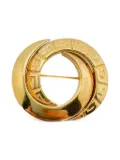 Givenchy Pre-Owned 1980s Interlocking Circle Logo brooch - Gold