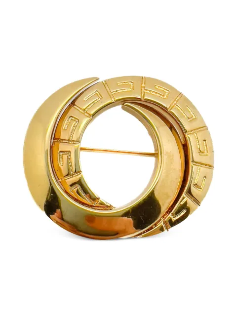 Givenchy Pre-Owned 1980s Interlocking Circle Logo brooch