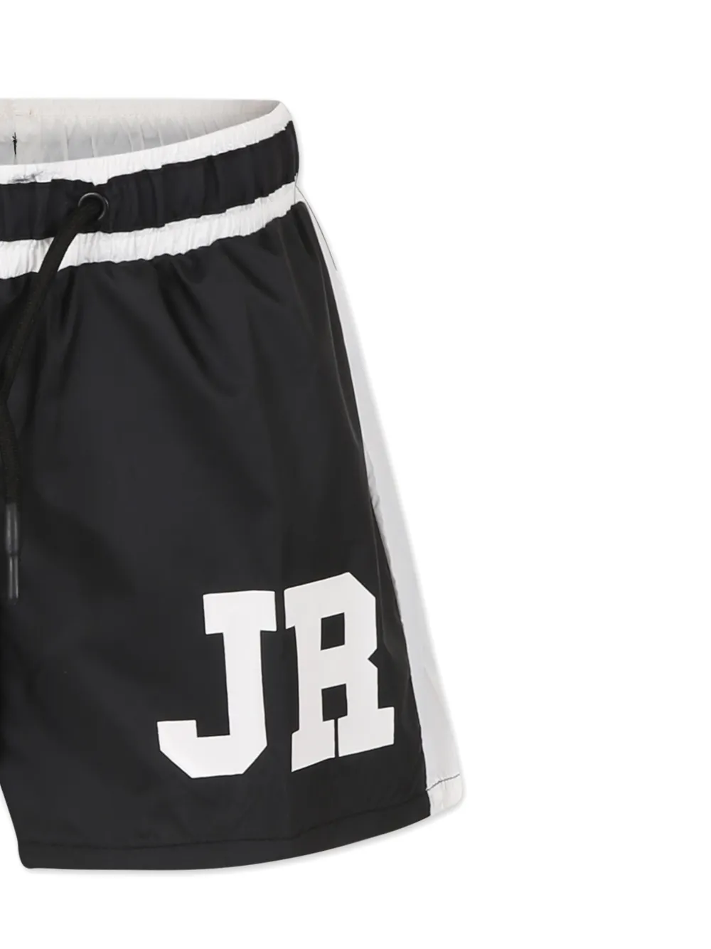 John Richmond Junior Zwembroek met logoprint Zwart