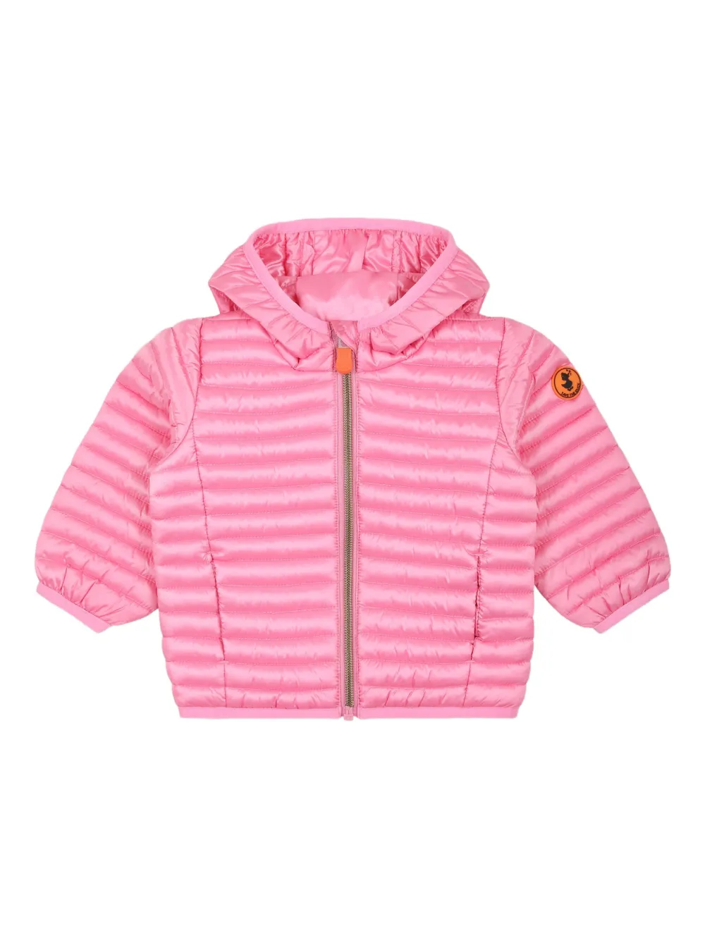 Save The Duck Kids chamarra capitonada con capucha | rosado | Image 1