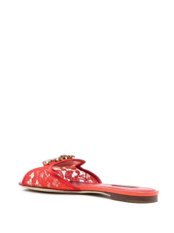 Dolce & Gabbana 黒赤装飾サンダル CR1817A7630_80999_0.jpg