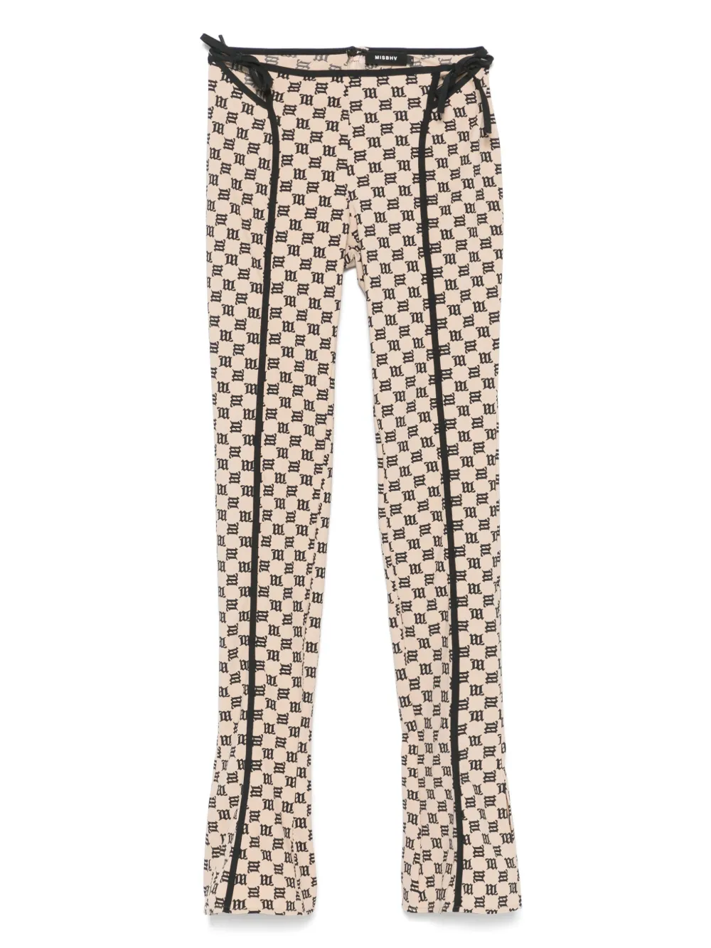 MISBHV Legging met monogramprint Beige