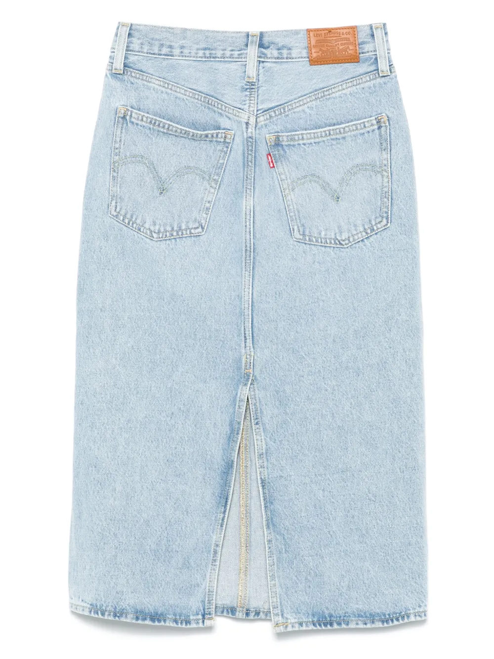 Levi's High waist midi-rok - Blauw