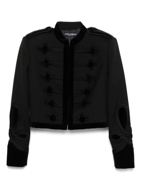 Dolce & Gabbana gabardine epaulettes jacket