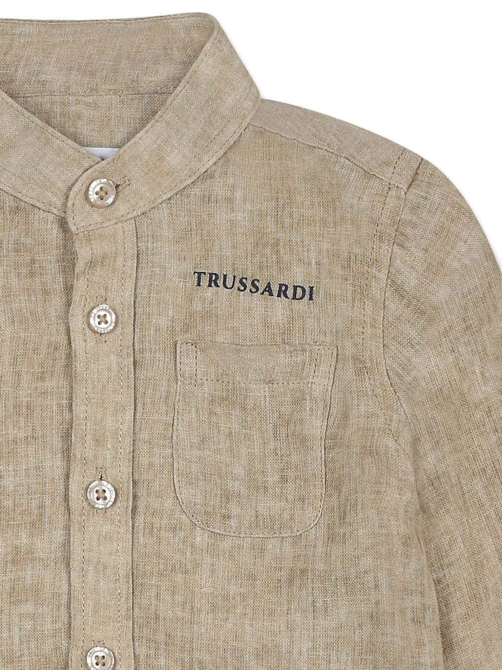 TRUSSARDI JUNIOR Shirt met logoprint Beige