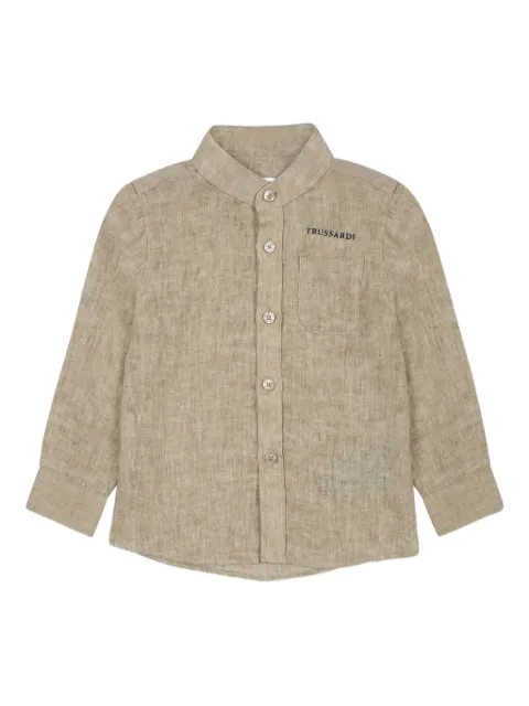 TRUSSARDI JUNIOR logo-print shirt 