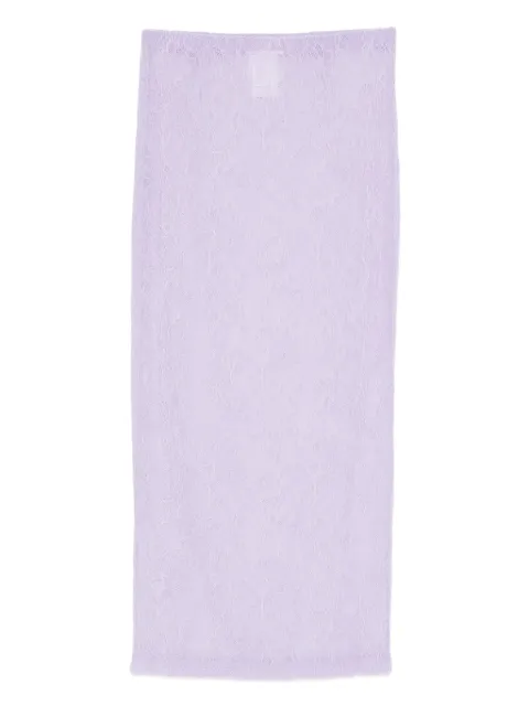 WARDROBE.NYC lace tube midi skirt