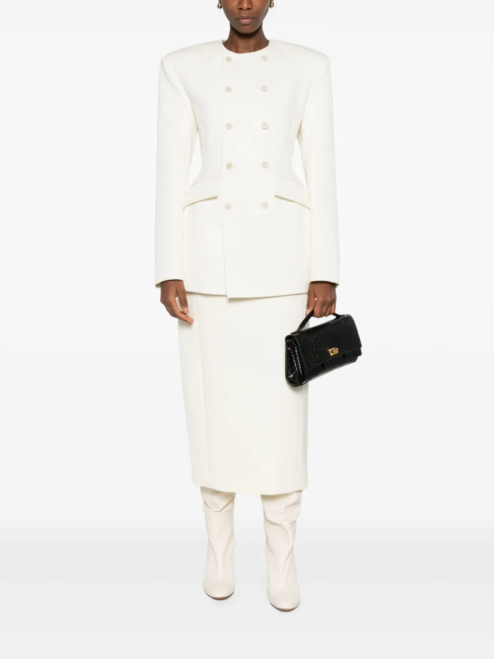 WARDROBE.NYC pencil skirt - Wit