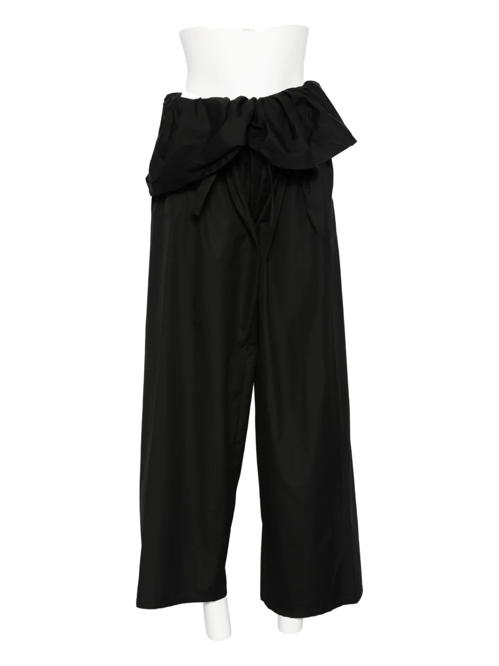 WARDROBE.NYC Broek met wijde pijpen Zwart