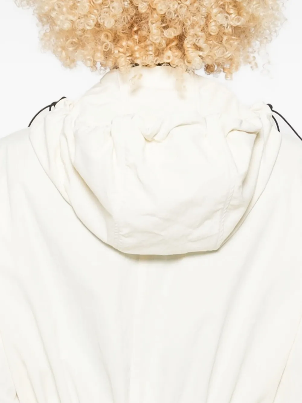 Wardrobe.nyc X Rhw Hooded Drawstring Coat In White