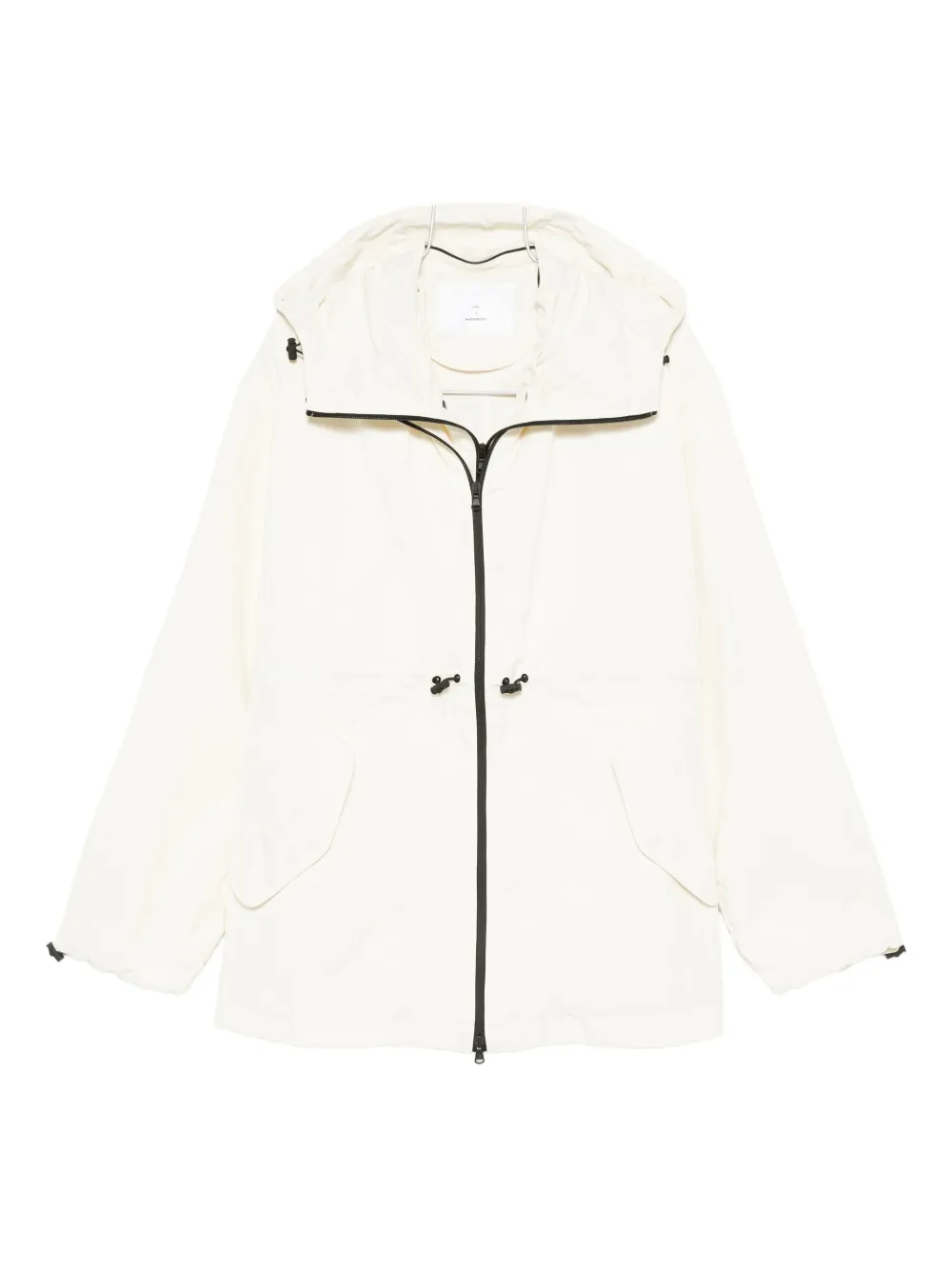 Wardrobe.nyc X Rhw Hooded Drawstring Coat In White