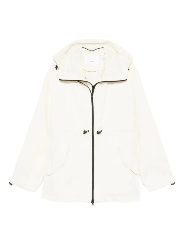 WARDROBE.NYC X RHW Hooded Drawstring Coat in White