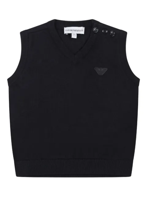 Emporio Armani Kids suéter sin mangas