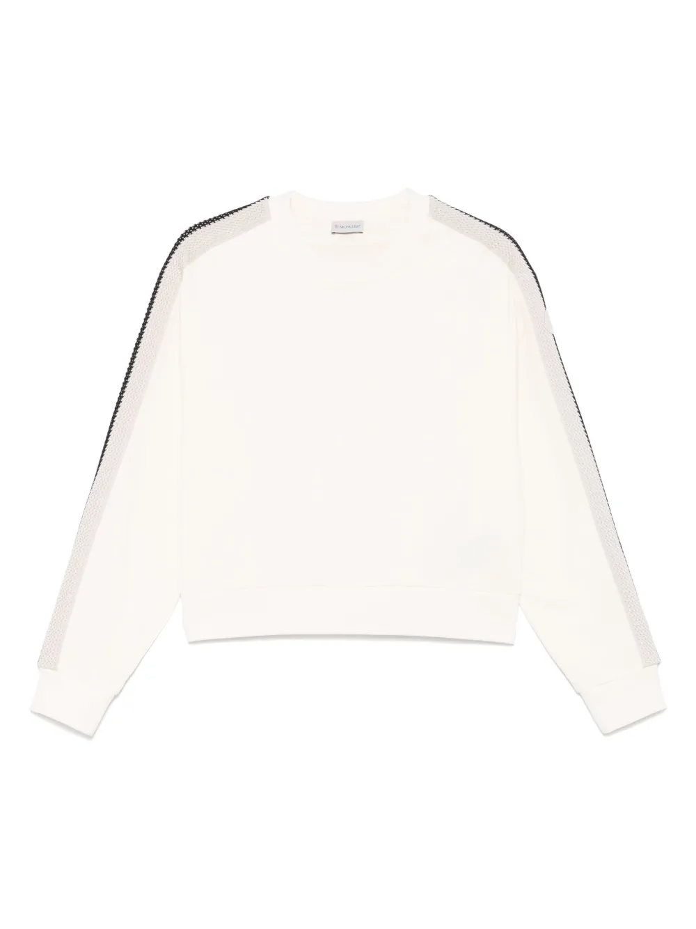 Moncler Sweater met gebreide afwerking Beige