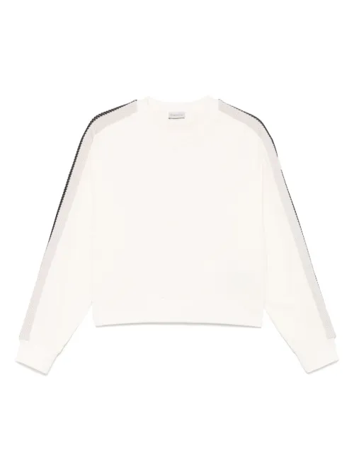 Sweat à bords en maille - Moncler - Modalova