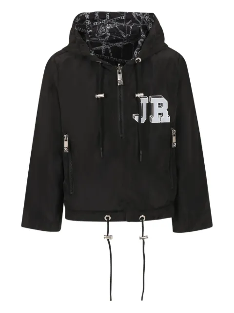John Richmond Junior chamarra con logo estampado