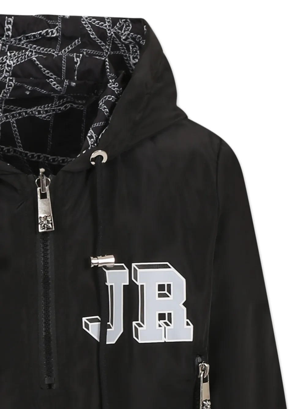 John Richmond Junior Jack met logoprint Zwart