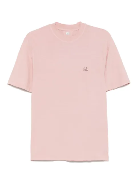C.P. Company playera con logo estampado
