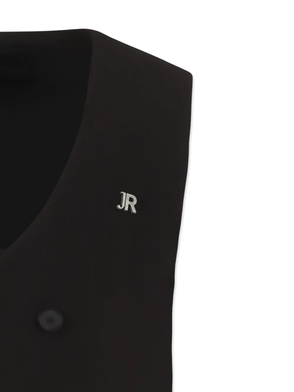 John Richmond Junior Gilet met logo-applicatie Zwart