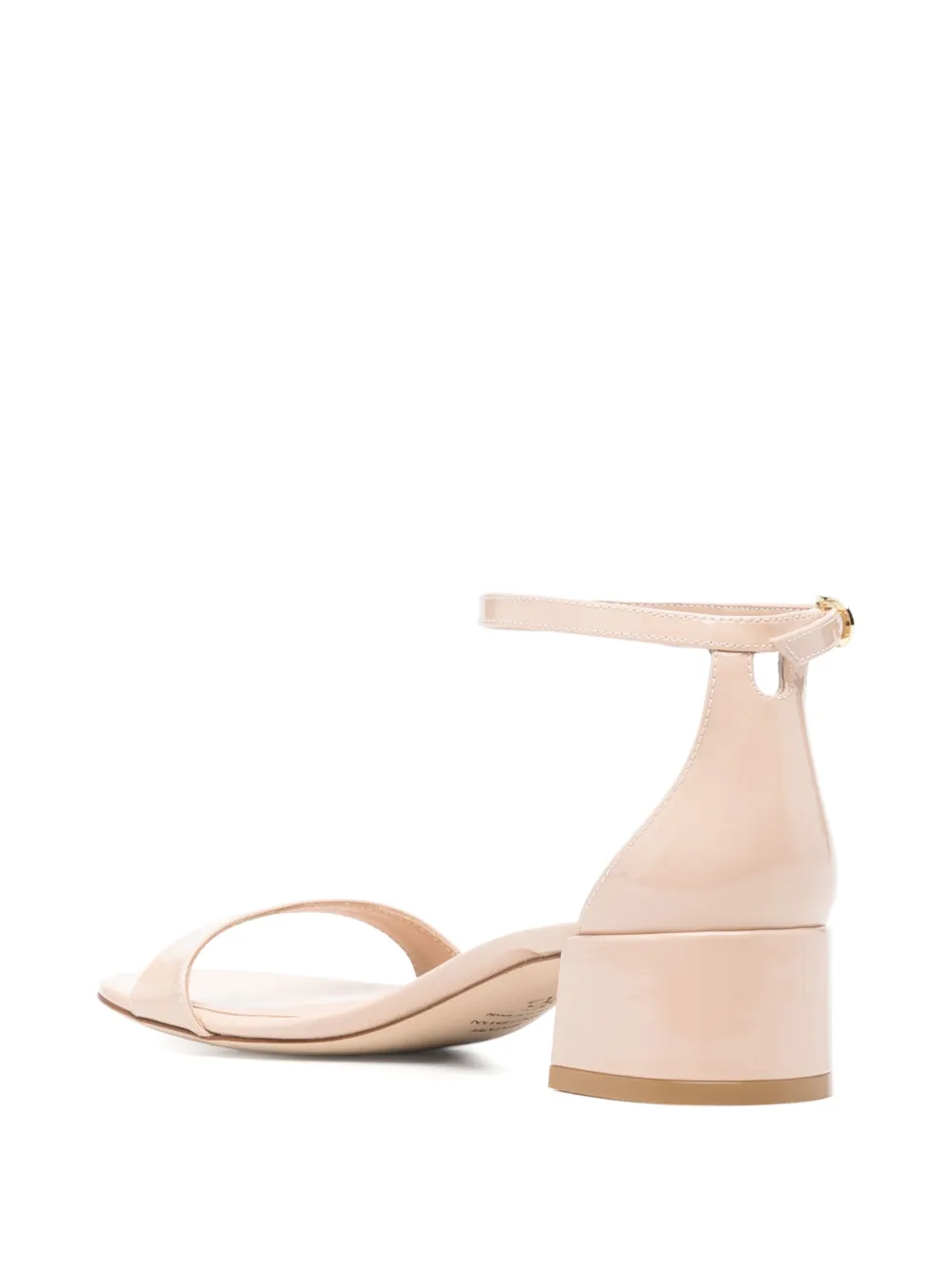 Stuart Weitzman 40mm patent sandals Neutrals