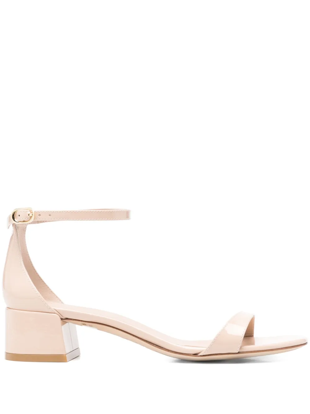 Stuart Weitzman 40mm patent sandals Neutrals