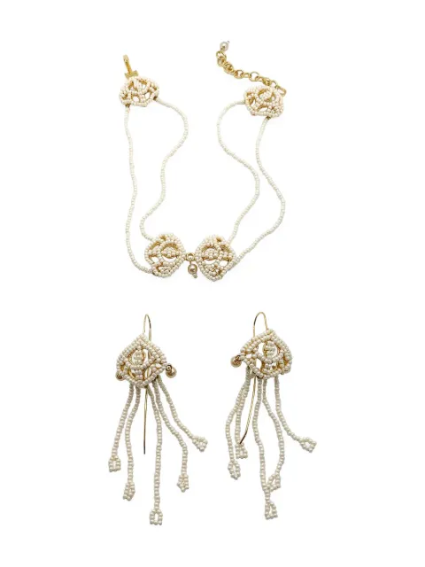 Christian Dior Pre-Owned 2000s faux-pearl necklace & earrings