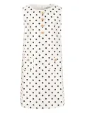 Self-Portrait Kids polka dot-print taffeta dress - White