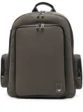 Emporio Armani logo-patch backpack - Green