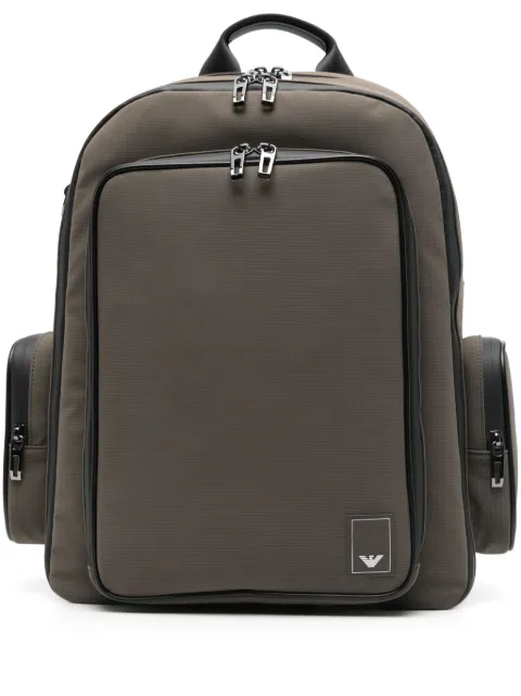 Emporio Armani logo-patch backpack