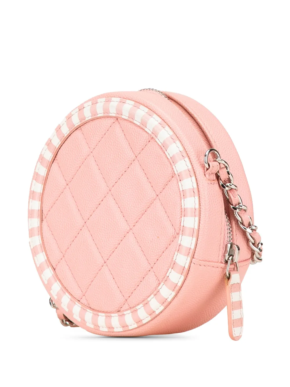 CHANEL Pre-Owned شنطة كروس 'فيليغري راوند' كافيار مخططة بشعار CC ‫2019‬ | كلاسيكيات | Image 2