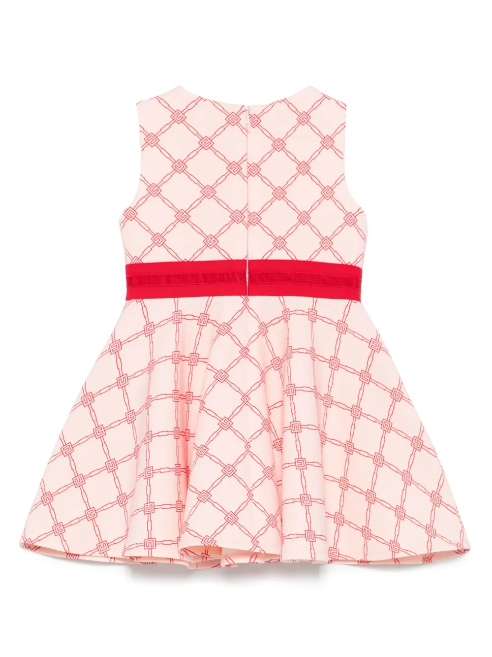 Elisabetta Franchi La Mia Bambina Jurk met logoprint - Roze