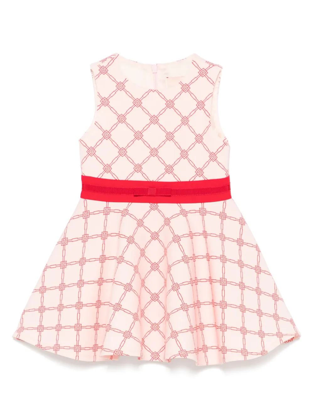 Elisabetta Franchi La Mia Bambina Jurk met logoprint Roze