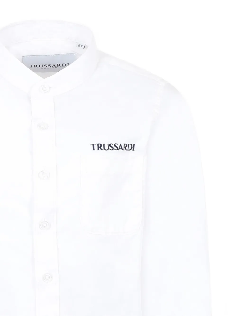 TRUSSARDI JUNIOR Shirt met geborduurd logo Wit