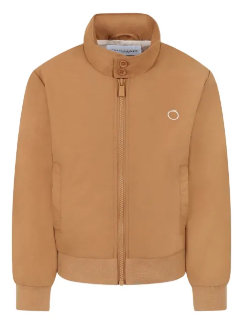 TRUSSARDI JUNIOR Jaqueta bomber com bordado de texto
