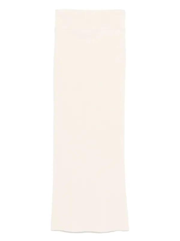 WARDROBE.NYC Cotton High-rise Skirt in Neutrals