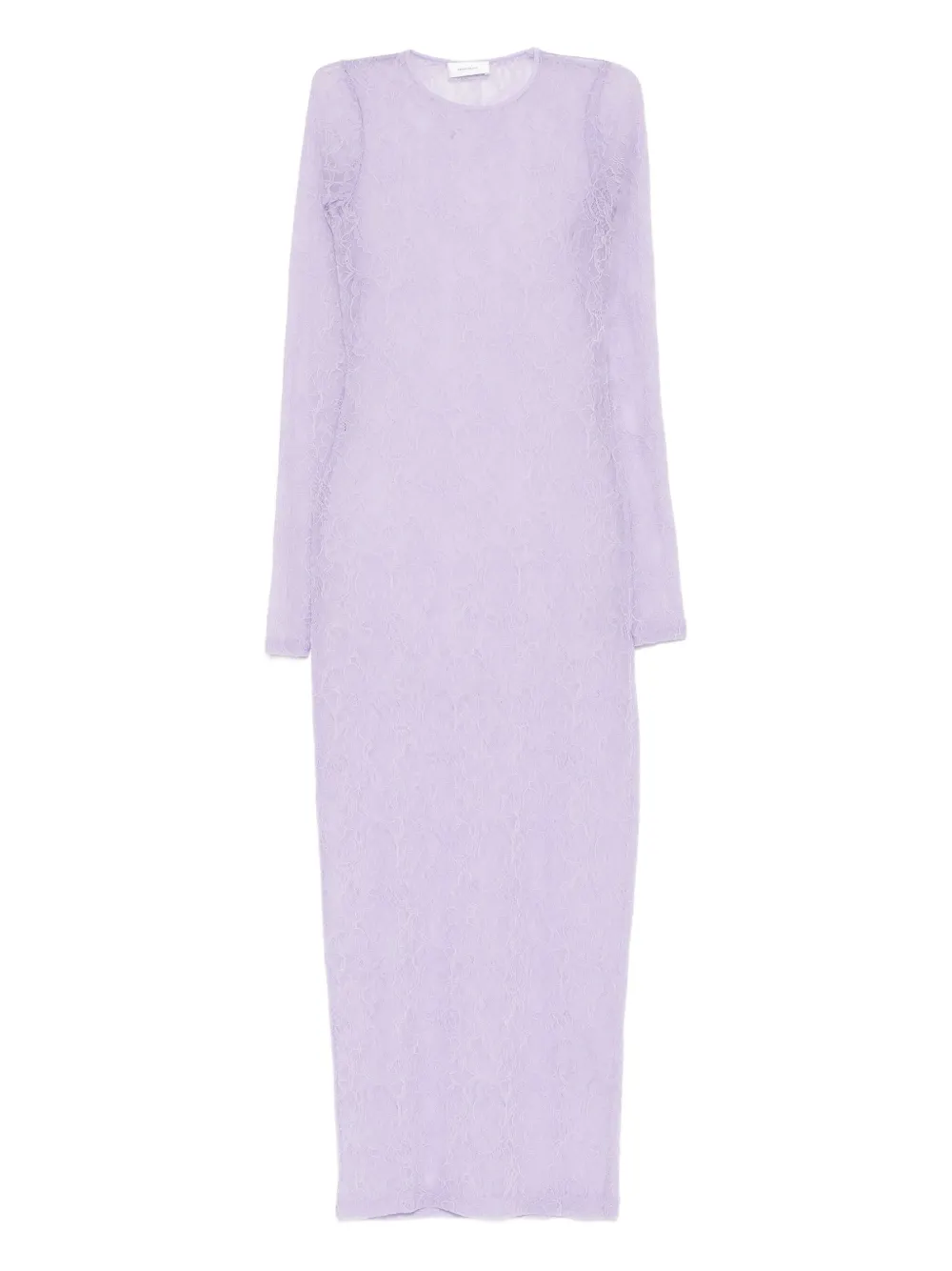 WARDROBE.NYC lace long-sleeve midi dress | Purple | Image 1