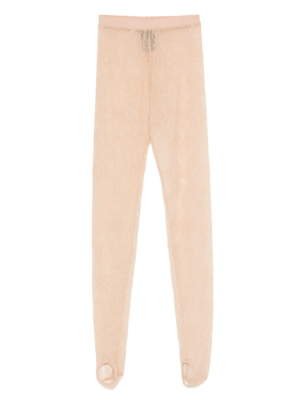 Wardrobe.nyc Lace Stirrup Leggings In Brown