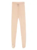 WARDROBE.NYC lace stirrup leggings - Neutrals