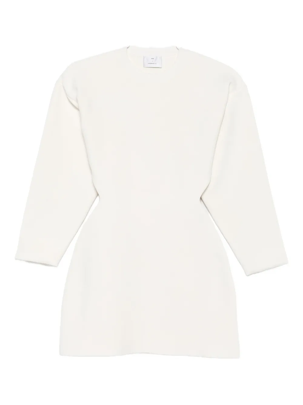 Wardrobe.nyc Rhw Knit Mini Dress In White
