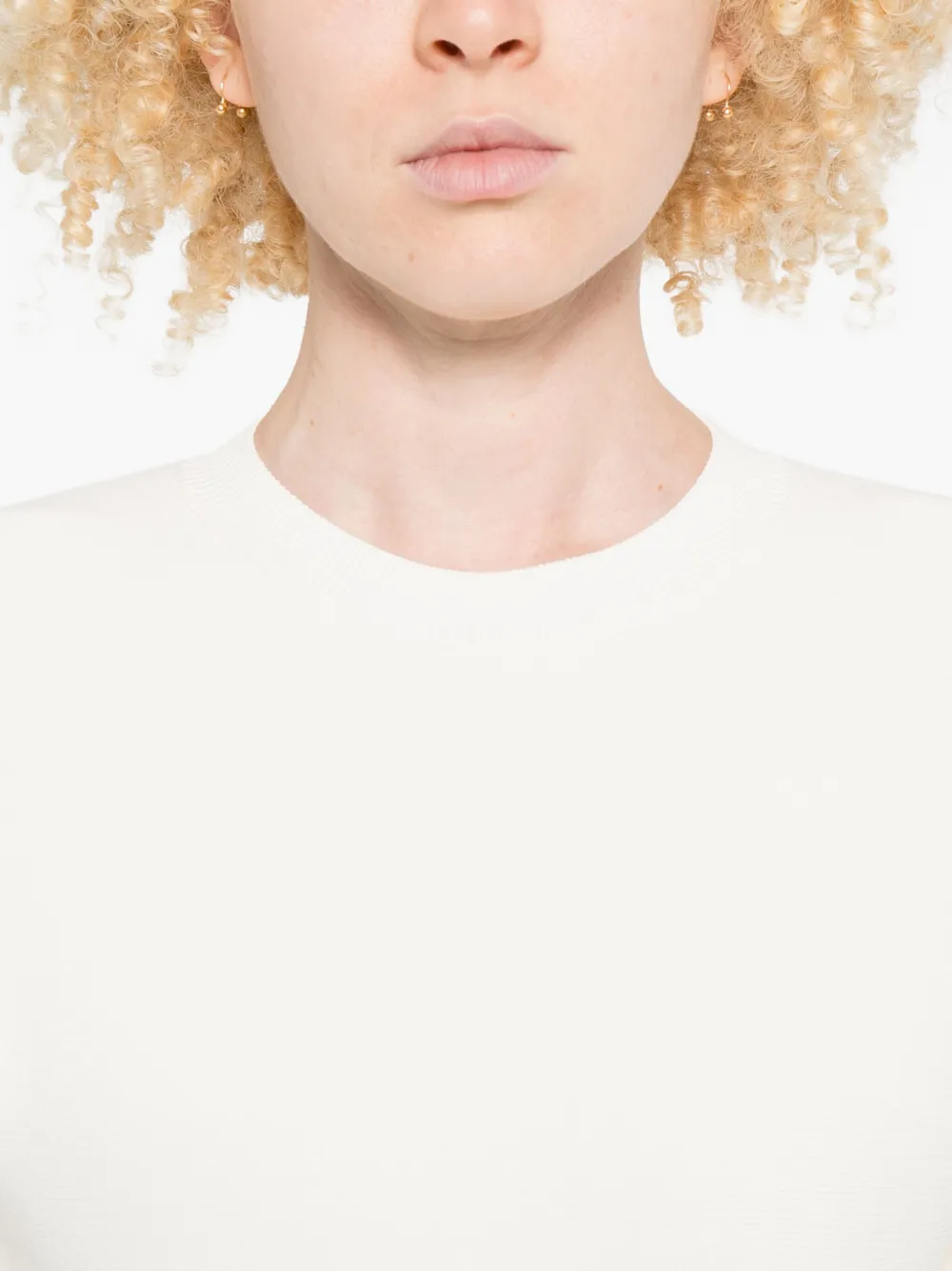 Wardrobe.nyc Rhw Knit Mini Dress In White