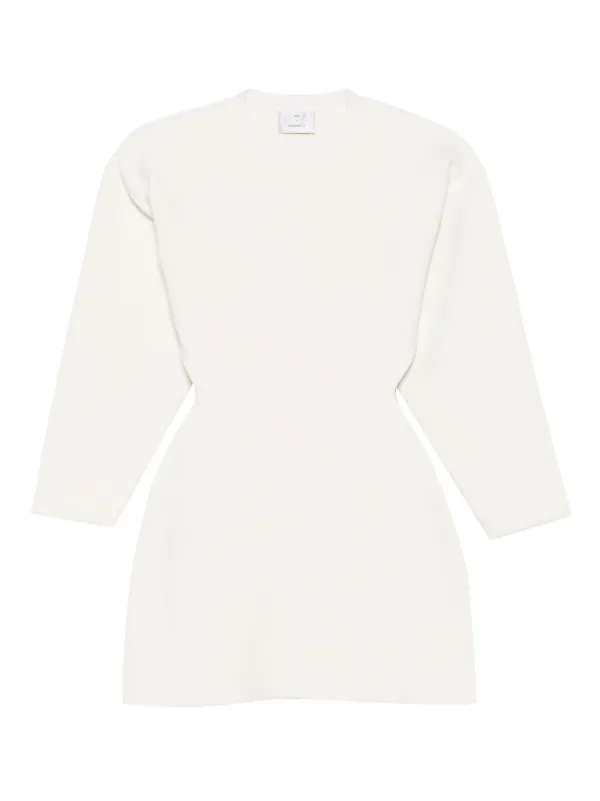 knee length dresses for ladies Just A Girl Knit Mini Dress - Ivory, Large | Hazel and Olive main image 0