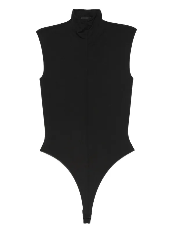 WARDROBE.NYC High-neck Sleeveless Bodysuit in Black