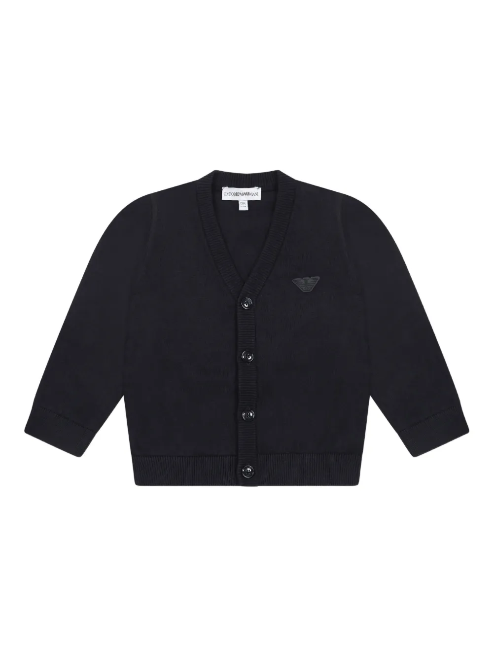 Emporio Ar i Kids Vest met logo-applicatie Blauw