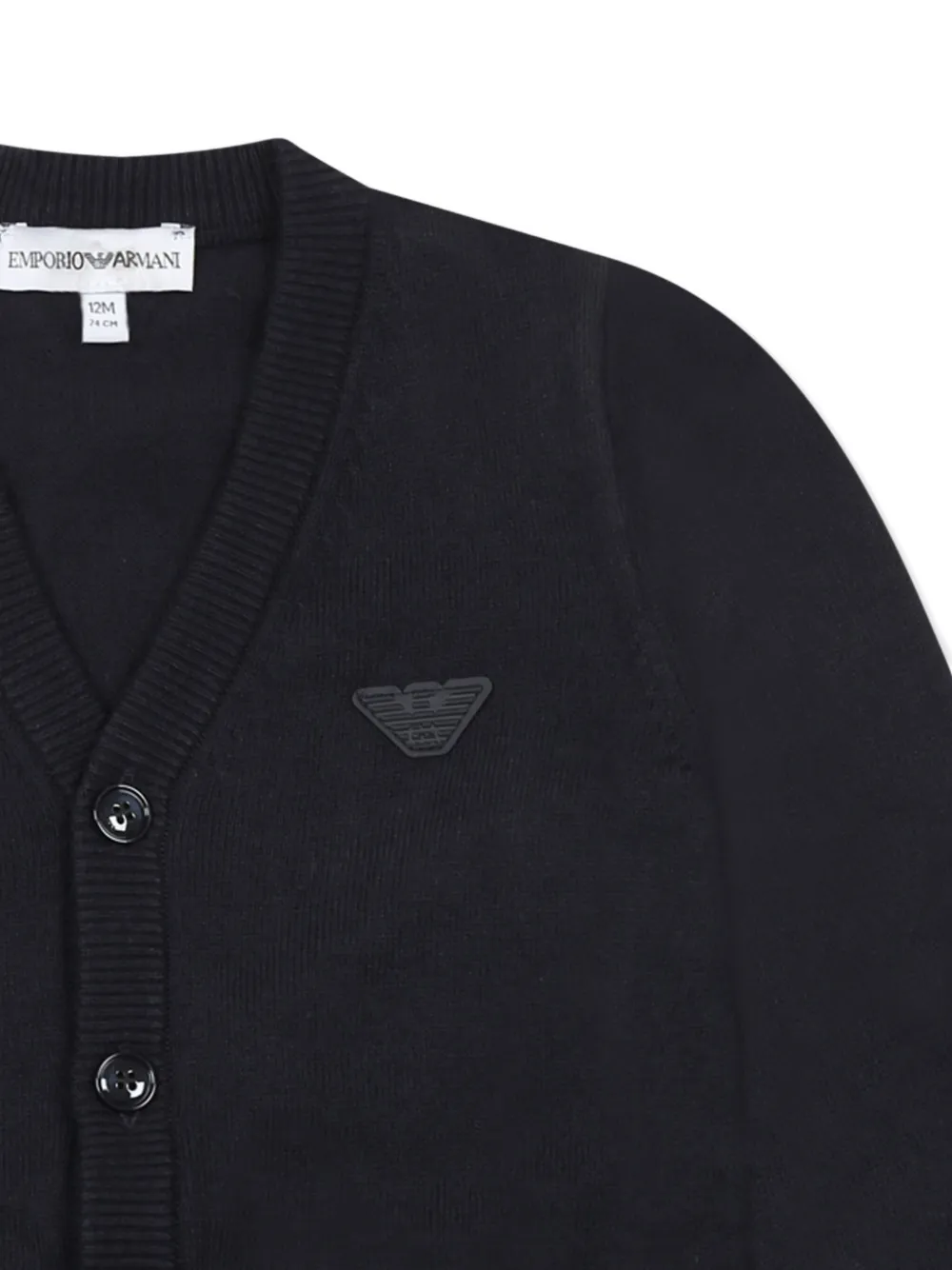 Emporio Armani Kids Vest met logo-applicatie Blauw
