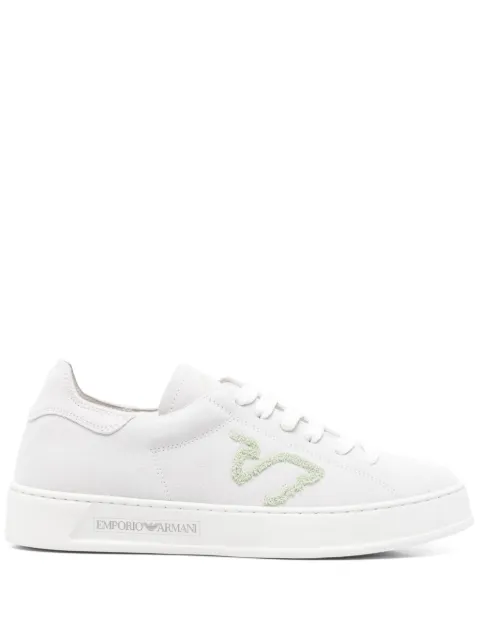 Emporio Armani suede trainers